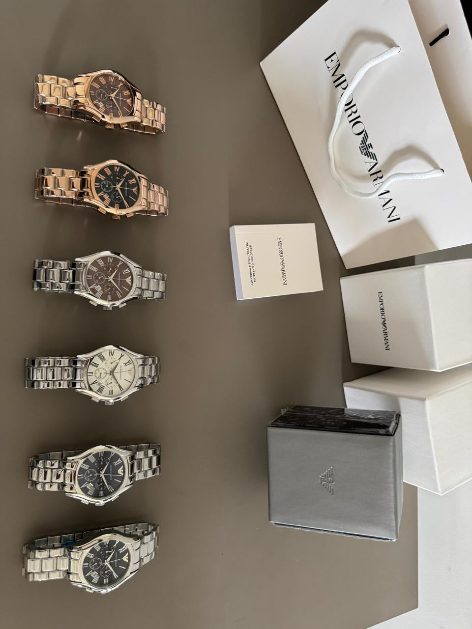 Emporio Armani Signature Chronograph – Stainless Steel Collection